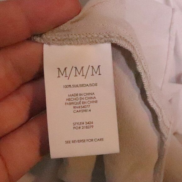 CAbi | Silk Long Sleeve Top Medium - Picture 6 of 7